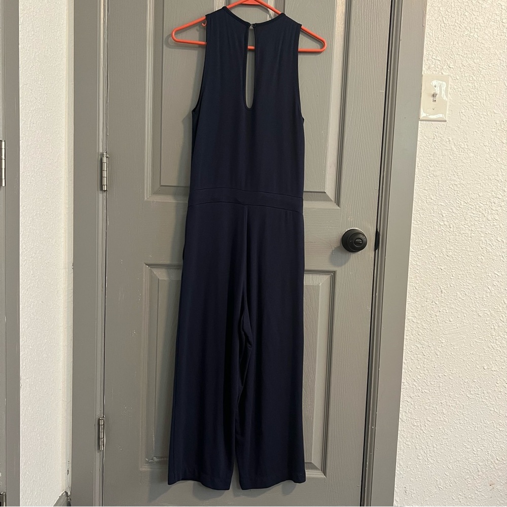 Quince French terry modal Jumpsuit Navy - Picture 4 of 5